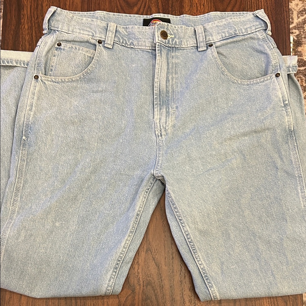 Dickies Men's Light Blue Relaxed Jeans